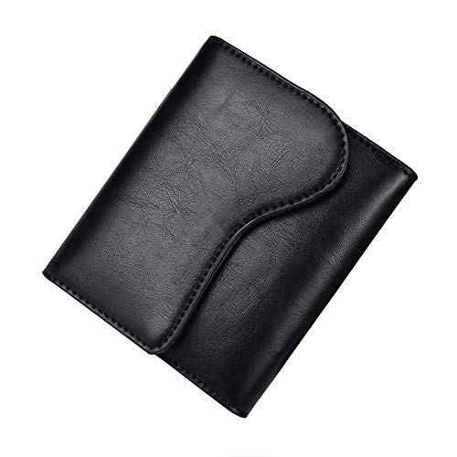 SUICRA Leder-Geldbörse Kurzer Abschnitt Mode Herrengeldbörse Retro Purse große Kapazitäts-Zipper Buckle Kreditkartenetui Karte Taschen Male Purse von SUICRA