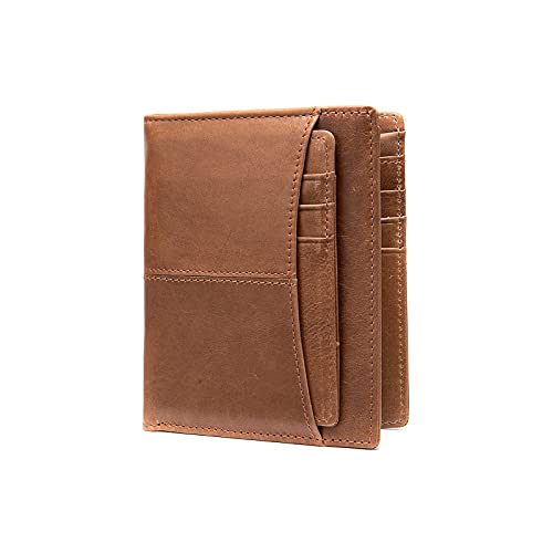 SUICRA Leder-Geldbörse Männer Geldbörse Echtes Leder Münze Geldbörse Slim/Mini Brieftaschen Männliche Geld Taschen Männer Leder Brieftasche Für Karten Brieftasche Geldbörse (Color : A) von SUICRA