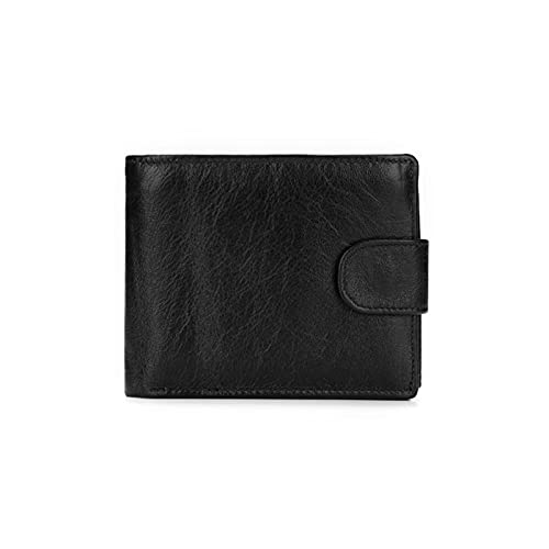 SUICRA Leder-Geldbörse Männer Geldbörsen Echtes Leder Kurzmünde Geldbörse Mode HASP Brieftasche Für Männchen mit Kartenhalter Foto Inhaber (Color : Coffee) von SUICRA