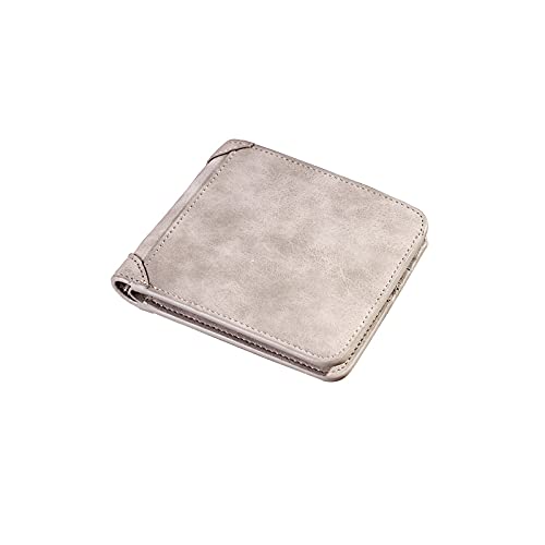 SUICRA Leder-Geldbörse Männerbranche Leder Billfold Slim Hipster Cowhide Credit Card/ICH WÜRDE Inhaber Fügt Münze Geldbörsen Luxus Business Faltbare Brieftasche (Color : B) von SUICRA