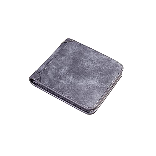 SUICRA Leder-Geldbörse Männerbranche Leder Billfold Slim Hipster Cowhide Credit Card/ICH WÜRDE Inhaber Fügt Münze Geldbörsen Luxus Business Faltbare Brieftasche (Color : C) von SUICRA