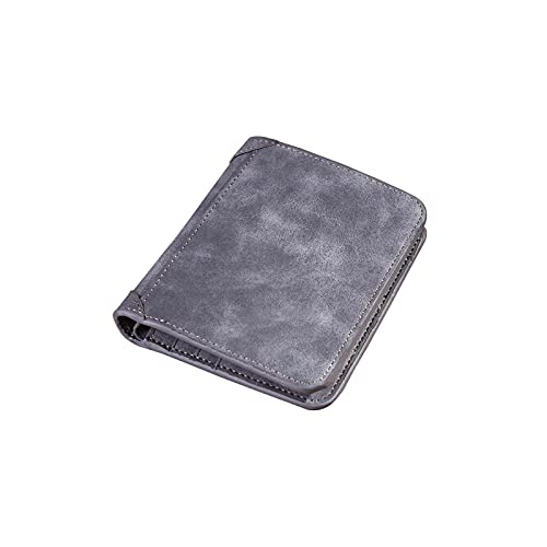 SUICRA Leder-Geldbörse Männerbranche Leder Billfold Slim Hipster Cowhide Credit Card/ICH WÜRDE Inhaber Fügt Münze Geldbörsen Luxus Business Faltbare Brieftasche (Color : D) von SUICRA