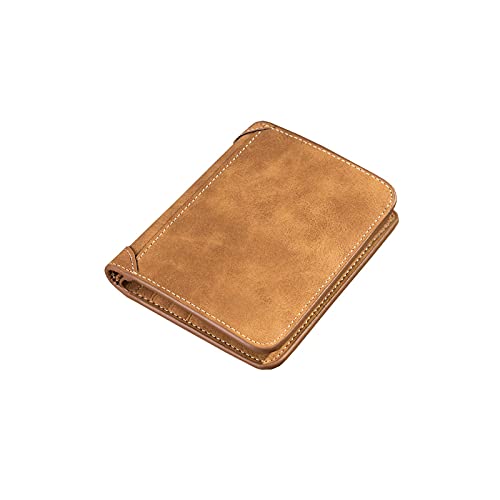 SUICRA Leder-Geldbörse Männerbranche Leder Billfold Slim Hipster Cowhide Credit Card/ICH WÜRDE Inhaber Fügt Münze Geldbörsen Luxus Business Faltbare Brieftasche (Color : F) von SUICRA