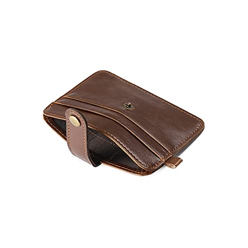 SUICRA Leder-Geldbörse Männerbranche PU. Mode Kartenbeutel Münze Geldbörse Retro Tasche Typ Kreditkartentasche Kleine Brieftasche (Color : C) von SUICRA