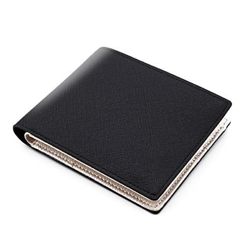 SUICRA Leder-Geldbörse Men's Wallets Multi-Card Slot Wallets Men's Leather Wallets Men's (Color : Black) von SUICRA