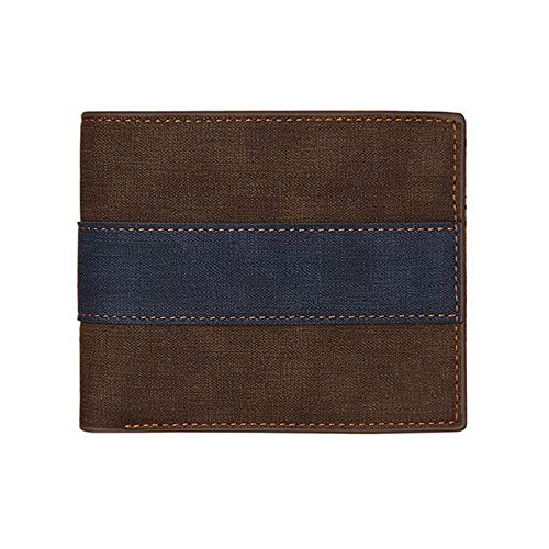 SUICRA Leder-Geldbörse Neuen Männer Frosted Mappen-Leder-Kurz Multi-Card Slot große Kapazitäts-koreanische Art und Weise Jugend Retro- Männer Wallet (Color : Bruin) von SUICRA