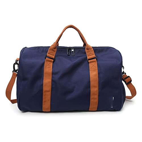 SUICRA Reiserucksäcke Large Capacity Travel Bag, Multi-Functional Hand Luggage Travel Bag, Waterproof (Color : Blue) von SUICRA