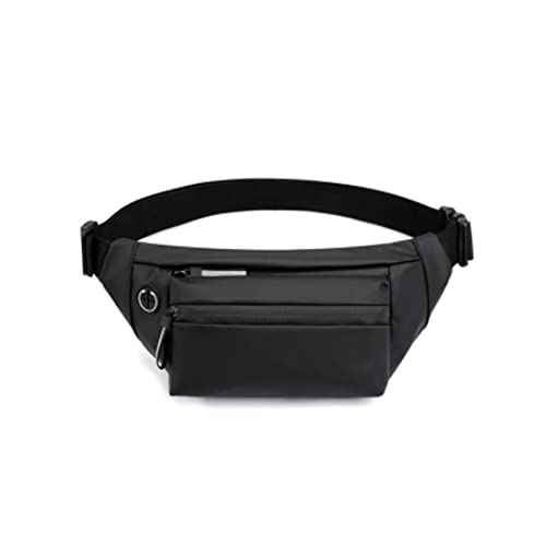 SUICRA Reiserucksäcke Männer wasserdichte Gurtbeutel Mode Truhe Pack Männliche wasserdichte Taille Tasche Outdoor Sports Fanny Pack Herren Reise Umhängetaschen (Color : Black) von SUICRA