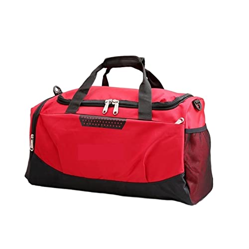 SUICRA Reisetasche Arrive Travel Bags Business Handbags Men Women Casual Waterproof Luggage Duffle Bag Portable Travel Totes Bags (Color : Red) von SUICRA