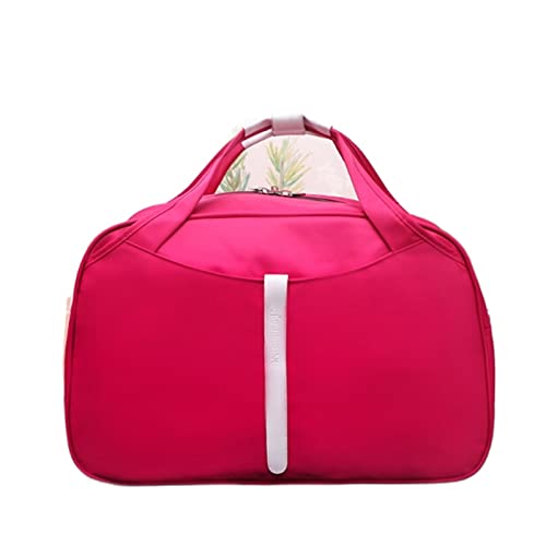 SUICRA Reisetasche Casual Oxford Women Large Capacity Travel Bag Men Travel Bags Traveling Duffle Bag Ladies Shoulder Bags (Color : Pink) von SUICRA