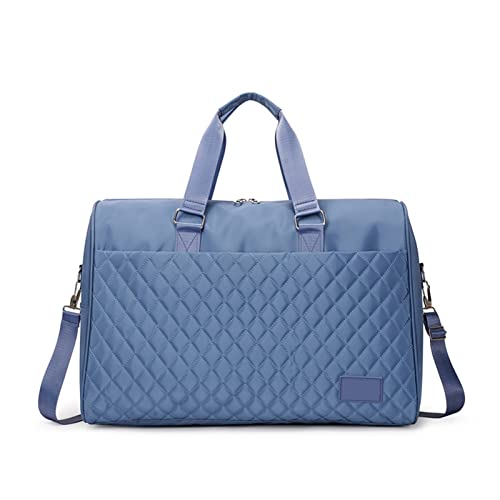 SUICRA Reisetasche Large Capacity Travel Bag Ladies Duffle Bag Good Women Shoulder Bag Multifunction Crossbody Pack Casual Handbag (Color : Blue) von SUICRA