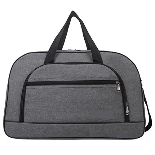 SUICRA Reisetasche Large Capacity Women Travel Bag Leisure Multifunctional Duffel Bag Handbag Men Weekend Sports Overnight One Shoulder Luggage (Color : Big Dark Gray) von SUICRA