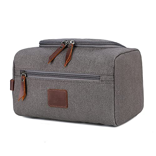 SUICRA Reisetasche Men Canvas Cosmetic Bag Business Makeup Case Women Travel Make Up Zipper Organizer Storage Pouch Toiletry Wash Bath Kit von SUICRA