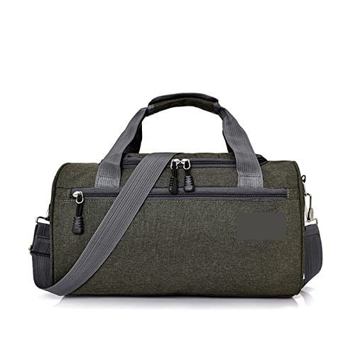 SUICRA Reisetasche Men Travel Sport Bags Light Luggage Business Cylinder Handbag Women Outdoor Duffel Crossbody Shoulder Bag Luggage Bag Gym Bag (Color : Green) von SUICRA