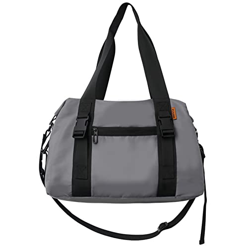 SUICRA Reisetasche Multi-Function Handbag for Women Travel Bag Unisex Single Shoulder Bag Ladies Sports Bag Weekend Casual Men Crossbody Bag (Color : Grijs) von SUICRA