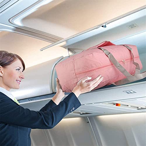 SUICRA Reisetasche Nylon Foldable Travel Bags Unisex Large Capacity Bag Luggage Organizer Women Waterproof Handbags Men Travel Bags (Color : Red) von SUICRA