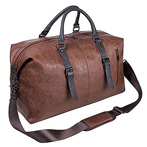 SUICRA Reisetasche Oversized Duffel Bag Travel Bag Waterproof Leather Weekend Bag Large Portable Duffel Bag, Suitable for Men or Women von SUICRA