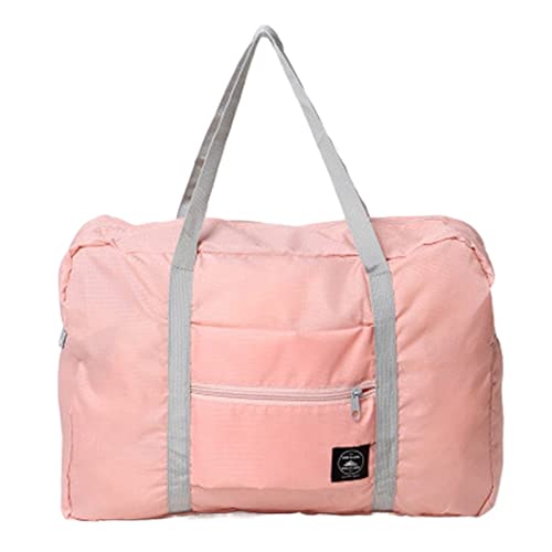 SUICRA Reisetasche Portable Travel Tote Large Capacity Clothes Duffle Bag Women Men Luggage Suitcase Handbag Organizer Accessories Supplies Stuffc (Color : B Pink) von SUICRA