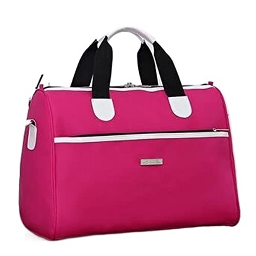 SUICRA Reisetasche Waterproof Large Capacity Travel Bag Women Luggage Duffle Bag Casual Women Shoulder Traveling Bag (Color : Rose red) von SUICRA