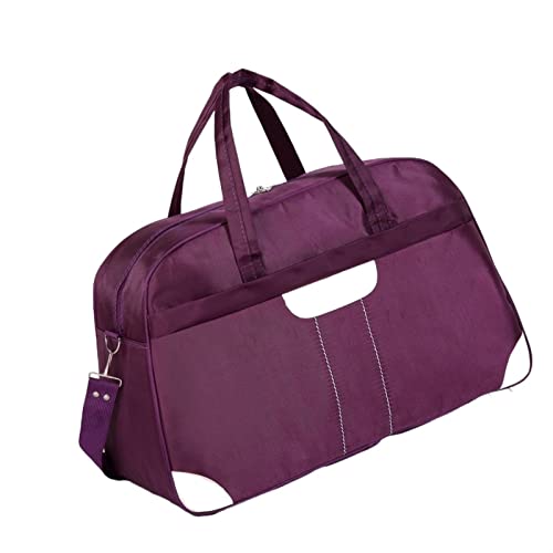 SUICRA Reisetasche Waterproof Women Travel Duffel Bag Weekend Bags for Female and Men Shoulder Package Duffel Bags Luggage Bag Ladies Handbags (Color : Purple) von SUICRA