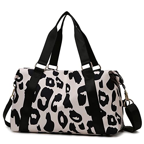 SUICRA Reisetasche Women Travel Bags Duffle Shoulder Bag Large Multi-Functional for Girls Female Big Capacity Sports Storage Fitness Handbag (Color : Black) von SUICRA