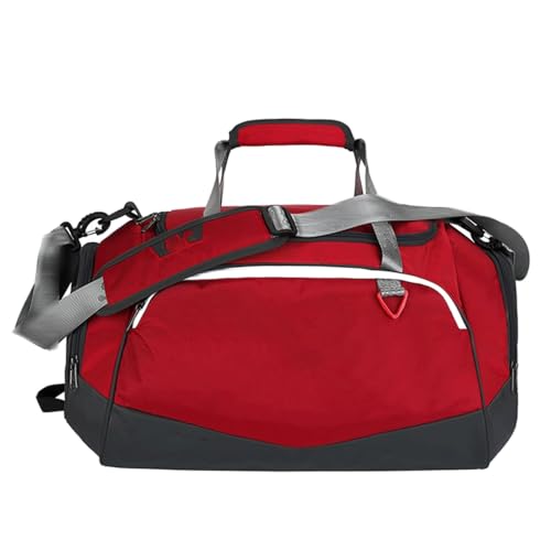 SUICRA Schultertaschen für Herren Outdoor Training Bag, Basketball Canvas Bag, Shoulder travel Bag, Yoga Bag. (Color : Red) von SUICRA