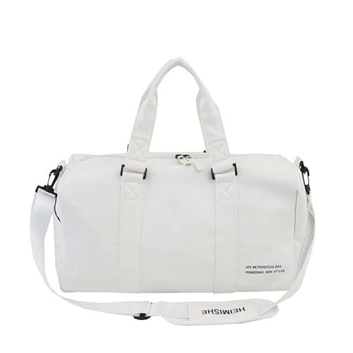 SUICRA Sporttaschen Sports Bag Training Gym Bag Men Fitness Bags Multifunction Dry Wet Separation Handbag Outdoor Bags Sac De Sport Male (Color : White S) von SUICRA