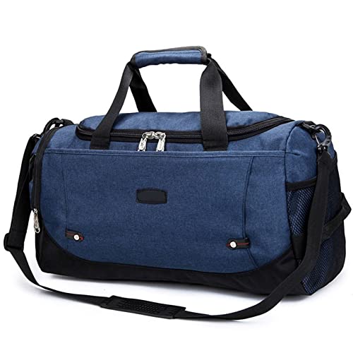 SUICRA Sporttaschen Sports Bag Training Gym Bag Men Woman Fitness Bags Durable Multifunction Handbag Outdoor Sporting Tote for Malea (Color : Deepblue) von SUICRA