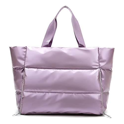 SUICRA Turnbeutel Frauen Gym Sporttasche wasserdichte Yogamatte Organizer Wochenendreise Seesäcke für Frauen Sport Fitness Schulter Handtasche (Color : Purple) von SUICRA