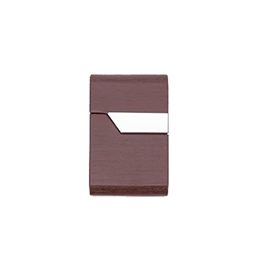 SUICRA-Visitenkartenhalter Card Holders Metal Credit Cards Business Card Holders Storage Bags Wallets Wallets (Color : Bruin) von SUICRA