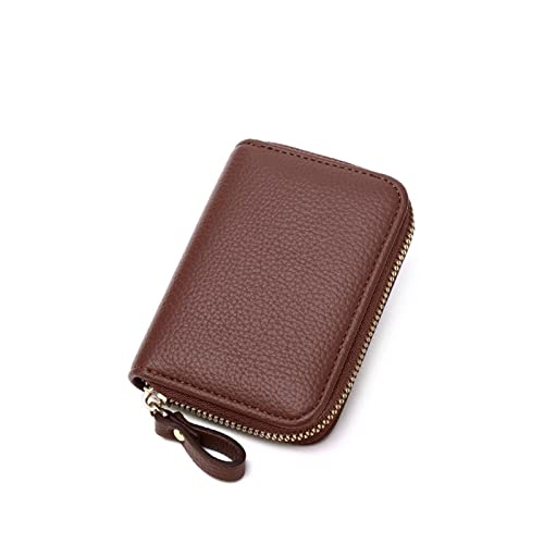 SUICRA-Visitenkartenhalter Herren Visitenkartenhalter Anti-Diebstahl-Kartentasche für Damen Schreibtisch-Organizer Bürozubehör (Color : Coffee) von SUICRA