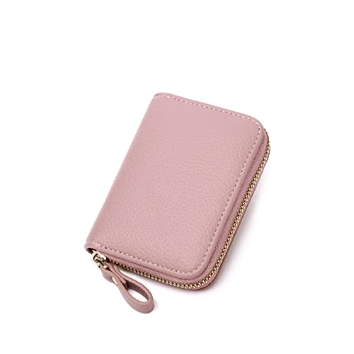 SUICRA-Visitenkartenhalter Herren Visitenkartenhalter Anti-Diebstahl-Kartentasche für Damen Schreibtisch-Organizer Bürozubehör (Color : Pink) von SUICRA