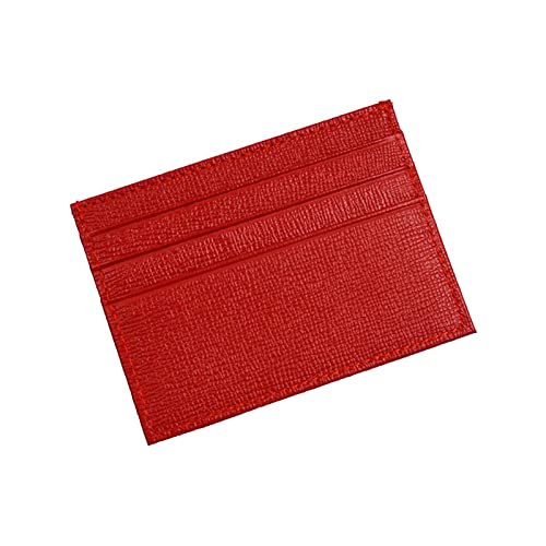 SUICRA Visitenkartenhalter Kartenhalter Kartenhalter Kreuzmuster Paket Bus Visitenkartenetui (Color : Red) von SUICRA