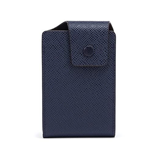 SUICRA Visitenkartenhalter Kartenhalter Unisex Business Leder Brieftasche ID Kreditkarteninhaber Namenskarten Etui Tasche Organizer Geld Telefon Münztasche Geldbörse (Color : 01) von SUICRA