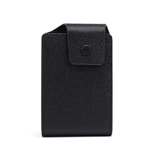 SUICRA Visitenkartenhalter Kartenhalter Unisex Business Leder Brieftasche ID Kreditkarteninhaber Namenskarten Etui Tasche Organizer Geld Telefon Münztasche Geldbörse (Color : 02) von SUICRA