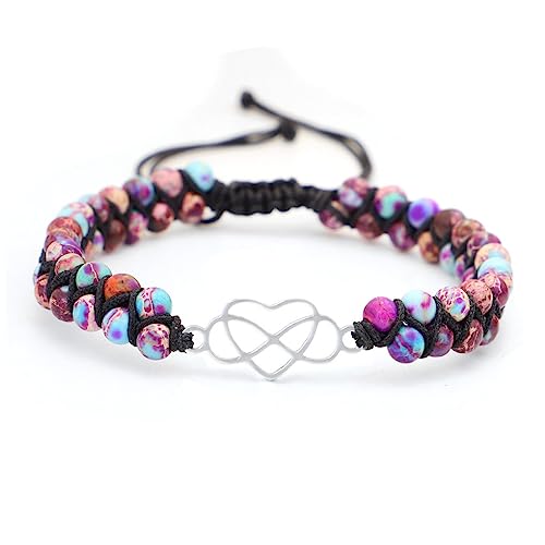 SUIOPPYUW Böhmen Armbänder Beliebte Bunte Stein Perlen Armband Exquisite Armband Hand Schmuck Männer Paar Liebhaber Zubehör, drei"tausend"drei von SUIOPPYUW