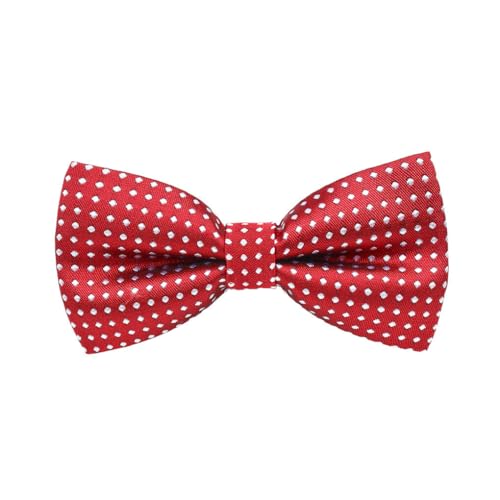 SUIOPPYUW Modische Fliege für Kinder, wiederverwendbar und leicht zu reinigen, vorgebundene Fliege für Mädchen, Jungen, Kinder, Party, Hochzeit, Rot von SUIOPPYUW