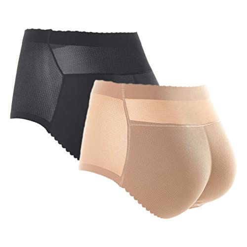 SUIUOI 2 STÜCKE Damen Butt Lifter Shapewear, Control Panties Enhancer Panties Weich Gepolsterter Shaper, Nahtlose Gepolsterte Panties Enhancer Atmungsaktive Unterwäsche Bauchkontrolle Schlüpfer SUIUOI 2 STÜCKE Damen Butt Lifter Shapewear, Control Panties Enhancer Panties Weich Gepolsterter Shaper, Nahtlose Gepolsterte Panties Enhancer Atmungsaktive Unterwäsche Bauchkontrolle Schlüpfer von SUIUOI