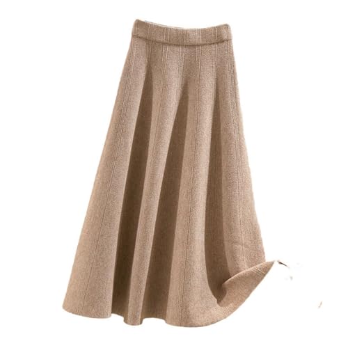SUIUOI Damen Cordrock mit hoher Taille und A-Linie Vintage Charme- Stilvoll und warm durch den Winter-Look- Perfekt für Jede Gelegenheit von SUIUOI