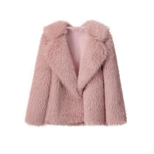 SUIUOI Winterjacke Damen Felljacke Kunstfell Warme,Oversize Thermo Wintermantel Winterjacke Herbst Winter Warm Elegant fleece Mantel,Mantel Parka Schöne Flauschige Jacke Faux Für Pelzjacke Pelzmantel von SUIUOI