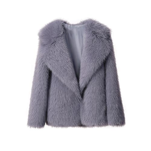 SUIUOI Winterjacke Damen Felljacke Kunstfell Warme,Oversize Thermo Wintermantel Winterjacke Herbst Winter Warm Elegant fleece Mantel,Mantel Parka Schöne Flauschige Jacke Faux Für Pelzjacke Pelzmantel von SUIUOI