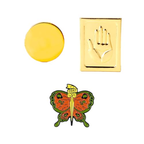 2 JoJoAdventure Abzeichen Anime Figures Brosche JoJoAdventure Cosplay Badge Metall Pin von SUJEBRAN
