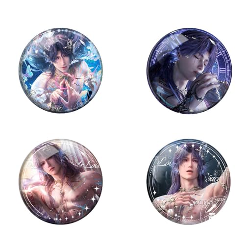 4 Love Deepspace Rafayel Badge 58MM Spiel Figure Brosche Rafayel Cosplay Abzeichen Pins von SUJEBRAN