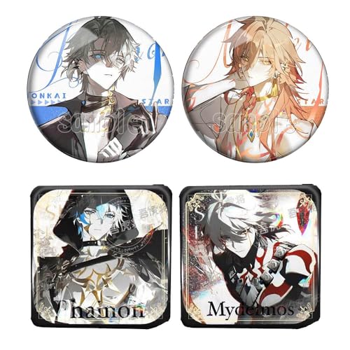 4 Phainon&Mydei Abzeichen Spiel Figure Phainon&Mydei Cosplay Buntes Brosche Honkais Stars Rail Badge Pins 4 Phainon&Mydei Abzeichen Spiel Figure Phainon&Mydei Cosplay Buntes Brosche Honkais Stars Rail Badge Pins von SUJEBRAN