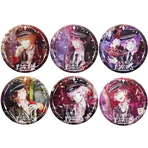 6 Diaboliks Lover Abzeichen Anime Figures Brosche Diaboliks Lover Cosplay Badge Pins 58MM von SUJEBRAN