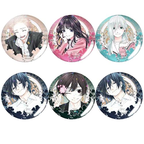 6 The Fragrant Flower Abzeichen 58MM Anime Figure Cosplay Buntes Brosche Honkais Stars Rail Badge Pins von SUJEBRAN