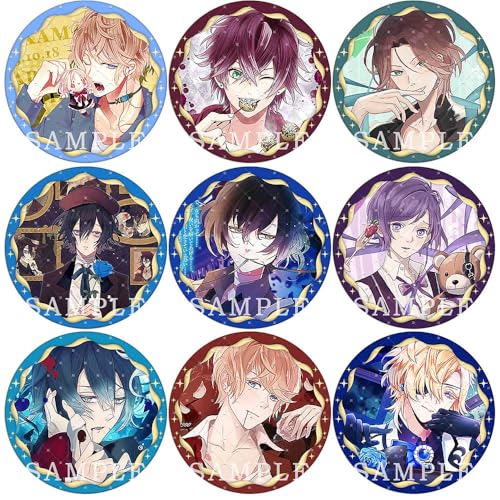9 Diaboliks Lover Abzeichen 75MM Anime Figures Brosche Diaboliks Lover Cosplay Badge Pins von SUJEBRAN