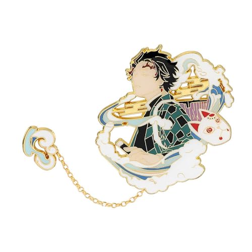 Ghost Slayers Abzeichen Anime Figures Brosche Ghost Slayers Douma Nezuko Giyuu Shinobu Cosplay Badge Pins (5) von SUJEBRAN