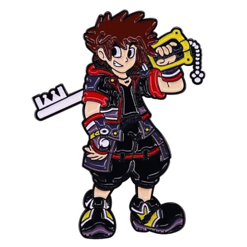 Kingdoms Hearts Sora Abzeichen Anime Figure Brosche Kingdoms Hearts Sora Cosplay Badge Pins von SUJEBRAN