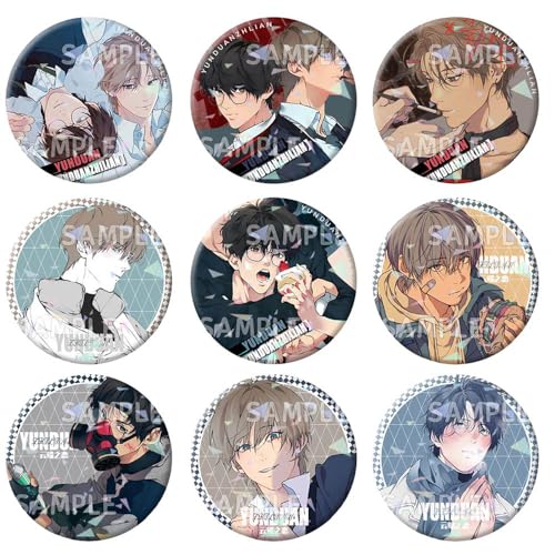 Lost in Cloud Badge Manga Figures Brosche Cosplay Abzeichen Pins 58mm 9 Set von SUJEBRAN